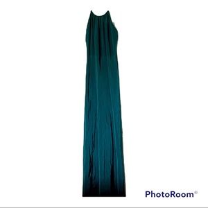 COPY - Leith Emerald Silk Maxi Slip Dress